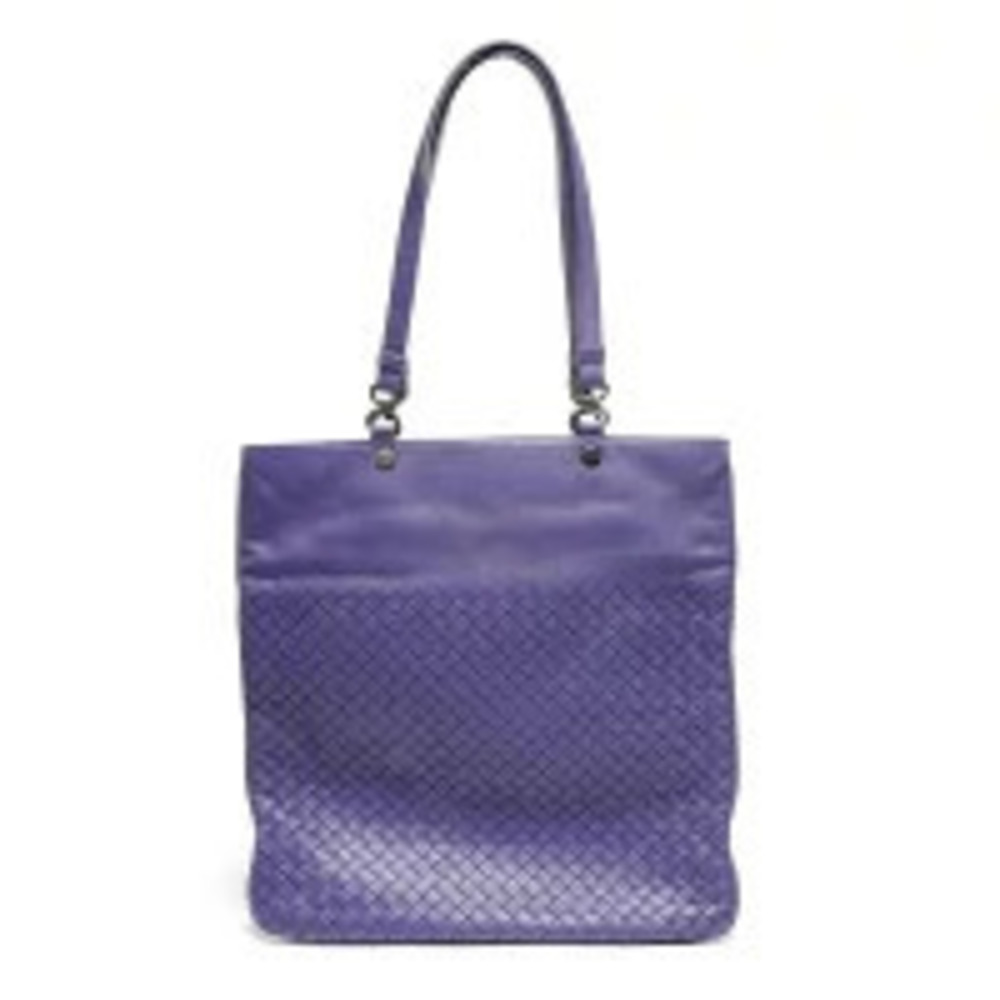 Bottega Veneta Intrecciato Shoulder Bag Purple